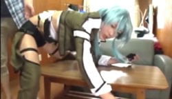 コスプレ美女潮吹きSEX!手錠で身動きのとれない鬼畜状況のコス美女が漢にやられまくり！　